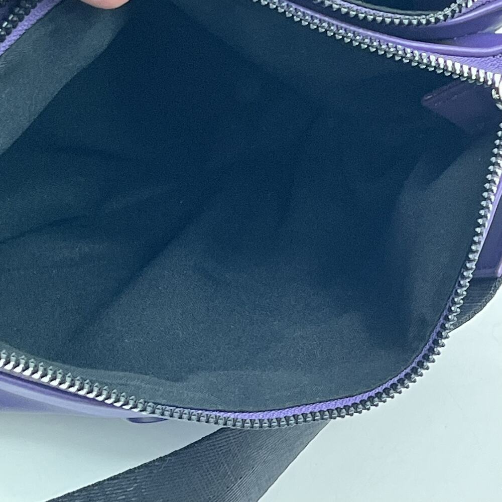 Parfois Womens Crossbody Bag Purse Purple Plum Double Zip Adjustable Strap - Picture 7 of 15